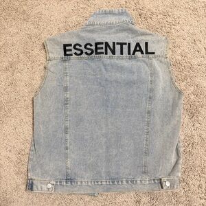 Korean Essential denim vest - Medium